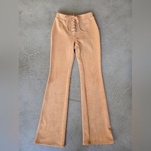 Forever 21 Faux Suede Lace-Up Women Jeans